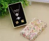 Flower Floral Necklace Earrings Ring Box 5 8cm Jewelry Box Paper Jewelry Gift Box Multi Colors Jewellery Organizer GA59305w