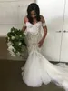 Modest Mermaid Wedding Dresses Sweetheart Lace Beaded Long Train Country Bridal Gowns Plus Size Chapel Wedding Gowns vestido de novia