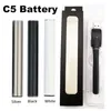 C5 510 Trådbatteri Automatiska cigaretter Batteri Förångare Pen Rechargeable Batterier 350mAh Vape Pen Batteri för Th205 A3 Oljekassetter