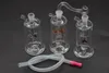 Portable Colorful MINI Glass oil rig Bong Pipe Hookah Smoking Pipes Tobacco Water Filter Water Smoking Pipe with hoseGlass Small oil burner