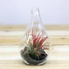 Glazen kaarshouder Teardrop Opknoping Plant Terrarium Clear Glass Balls Container voor Home Bruiloft Decoratie 15 * 7cm