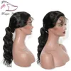 Evermagic Long Lace Front Human Hair Wigs With Baby Hair Pre-Plucked Hairline Brazilian Remy Body Wave Full Lace Human Hair Wigs For Women