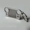 High Quality Keychain Keyring Stainless Steel Grill Key Chain KeyChain For Jeep Grill Key Ring CJ JK TJ YJ XJ New