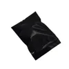 3000Pcs/Lot 6*8cm DHL Top Zipper Black Plastic Bag Self Seal Package Bags With Tea Notch For Electronics Crafts Opaque Storage Pouches