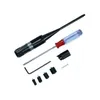 Tactical 650nm Riflescope Red Collimador Laser Bore Sight Scope .22 Till .50 Caliber Ny stil 3 Batteri kollimator Ny ankomst