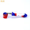 glass oil burner pipe Concentrate Smoke Pipes with 10mm Titanium Tip Dab Straw Oil Rigs Silicone Smoking Pipe Bong Free Ship 420