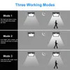 Lampada solare da esterno 11000mAh Sensore di movimento 110 LED Proiettore notturno di sicurezza super luminoso con telecomando a 3 modalità7984009