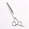 C1106 7,5 "21cm Blå Skräddarsydda Brand Husdjur Hårskiva Grooming-for-Dogs Clippers för hundar Skärare Tunna Scissors Stying Tool