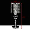 Exquisite Flower Vase iron flower stand Twist Shape Stand Golden/ Silver Wedding/ Table Centerpiece 52 CM Tall Road Lead Home Decoration