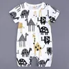 Baby Romper Summer Jumpsuits Animal Cotton Jumpsuit Baby Boy Girl Clothing Newborn Baby Boy Clothes Infant Short Sleeve Clothes Romper