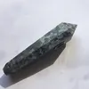 Pipa per sigari con punta di bacchetta in pietra di cristallo verde malachite al quarzo con 3 filtri metallici per fumatori salutari6467080