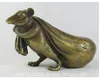 fortune Lucky statue mouse vases sculpture, Garden Decoration Brass