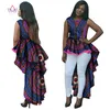 BRW Dashiki African Wax Print Long Dresses for Women Plus Size African Style Women Clothing Office Party Bazin Riche Dress WY145