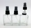 12 pcs 1 oz Parfum/Cologne Atomiseur Vide Bouteille En Verre Rechargeable Noir Tamper Evident Pulvérisateur 30 ml