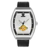 wengle Nuovo tevise spider Square Men Luminoso impermeabile Cintura Tourbillon Automatico casual abito regalo di lusso Orologi meccanici270R