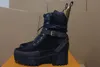 Realfine888 5A Women 3167260 Laureate Platform Boots, World Tour Desert Boot, Ankle Boots, 5cm Heals, Vem com Dust Bag + Shoes Box, Frete Grátis