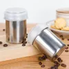 Aço inoxidável Em Pó De Chocolate Shaker Farinha De Cacau Açúcar Sal Cappuccino Sifter Tampa Shaker Ferramentas de Filtros de Café Utensílio de Cozinha