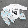 Jul Mina första födelsedagskläder för Baby Boy Girl Set Kläder Nyfödd långärmad hjortar bodysuitpanthat 3pc kostym Costume5524705