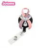 10PCSlot Mix Style Medical YoYo Reticable Badge Pull Reel Nurse Breast Cancer Awareness Pink Ribbon ID Working Holder1443152