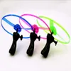 Colorful Led Plastic Dragonfly Helicopter Glowing Bamboo-copter Propeller Aircraft Kids Flying Toy Flashing Gifts For Children