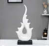 Minimalist Seramik Şanslı Yangın Tasarım Ev Dekor El Sanatları Odası Süslemeleri Ofis Porselen Rakamlar Düğün Dekorasyon Nesneleri
