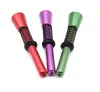 New long mouthed spring pipe, multicolor aluminum alloy, mini metal pipe, straight rod, small pipe.