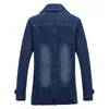 メンズジャケットメンズコートコットン2022秋ソリッドカラー薄いジャケット男性コートマルチポケットの男性デニム