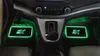 PAMPSE 4pcs atmosfera interior do carro lâmpada tapetes de chão LED lâmpada decorativa controle APP colorido luz piscante RGB com controle remoto4680390
