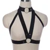 Arreio Sexy Preto Pastel Goth Bondage Lingerie Arreio Corpo Punk Rave Crop Top Feminino Arreio Fetish Pole Dance body Cage341M