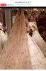 الحجاب الزفاف الفاخرة بلينغ مطرز 3.5 م الطويل 3M العرض الشمبانيا الذهب الزفاف الحجاب طبقة واحدة الحجاب الزفاف