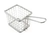 Chips Mini Fry Baskets rostfritt stål Fryer Basket Siler Servering Food Presentation Cooking Tool Pommes Fries Basket