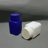 Bottiglie di plastica PE da 60 ml Vaso quadrato Bottiglia solida di polvere bianca Contenitori per imballaggio riutilizzabili Bottiglia di sottopacchetto F20173603