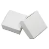 7x7x22 cm 50pcslot blanc kraft papier de mariage cadeaux pack box pour ornement bijoux bonbons en carton emballe