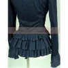 Spring women Ruffled shirts Vintage Victorian short jacket Ladies gothic blouse lolita costume