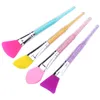 1Pc Silicone Rhinestone  Brushes DIY Mask Brush Facial Eye Make Up Cream Blending Foundation Concealer Face Cosmetic Tool