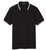Nowa marka Summer Men Polo Haftery Shirt krótkie rękawy Topy Downown Collar Polo Odzież Męska moda moda swobodna polo s-3xl
