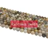 NB0079 Gros pierre naturelle feuille de bambou Agate perles en vrac haute quantité pierre plusieurs tailles perles rondes accessoire de fabrication de bijoux