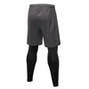 Män mager springande byxor falska två stycken shorts leggings fitness sport byxor snabbtorkande elastiska jogging tights män sportkläder p3038783