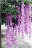 고급 DIY 웨딩 아치 스퀘어 등나무 시뮬레이션 꽃에 대 한 고급 실크 등나무 꽃 홈 벽 장식 바구니 장식