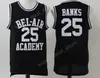 Taze Prens TV 14 Will Smith Jersey Bel-Air Bel Air Academy Basketball 25 Carlton Banks Formaları Sarı Siyah Yeşil Kolej Giysileri