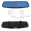 HD 1080P 4.3 '' Dual Lens Recorder Dash Cam Lusterko wsteczne Samochód DVR Kamera Darmowa Wysyłka