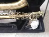 Margewate Professional Brass Baritone saxofon Högkvalitativ musikinstrument Antik kopparyta kan anpassas logo Sax med fall