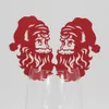 Santa Claus Seating Laser Cards Christmas Decorations Paper Name Card For Party Wedding Cards Place PC1012 Cut Hollow Ofong2853022