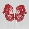 Santa Claus Sitzgelegenheiten Laserkarten Weihnachtsdekorationen Papiername Karte für Party Hochzeitskarten Platz PC1012 Cut Hollow ofong9440924