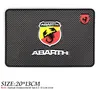 Auto Car-Styling Anti-Slip Mat Case For Fiat Punto Abarth 500 124 Stilo Ducato Palio Badge Emblems Interior Accessories Car Styling