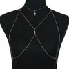 2018 New Moda Acessórios Sexy Simples Estrela de Cristal Cadeia Colares Mulheres Body Jewelry Beach Dress Colar Partido Dropshipping