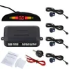 Ny DC12V LED Bibibi Car Parking 4 Sensorer Auto Car Reverse Säkerhetskopiering Bakszzer Radar System Kit Sound Alarm177N