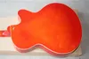 G6120LH SemiHlow Double F Hole Linkshand Großer Rocker E -Gitarre Tiger Stripe Maple Orange Body4184069