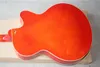 G6120LH semihollow dubbel f ​​hål vänster hand stor rocker elektrisk gitarr tiger rand lönn orange body4184069