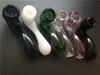 10pcs Cheap pink mini glass smokiing pipe glass tobacco spoon glass hand pipes 1pcs free shipping